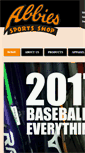 Mobile Screenshot of abbiessports.com